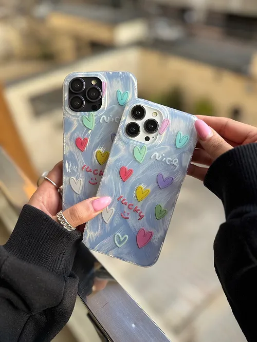 قاب قلبی رنگی Nice